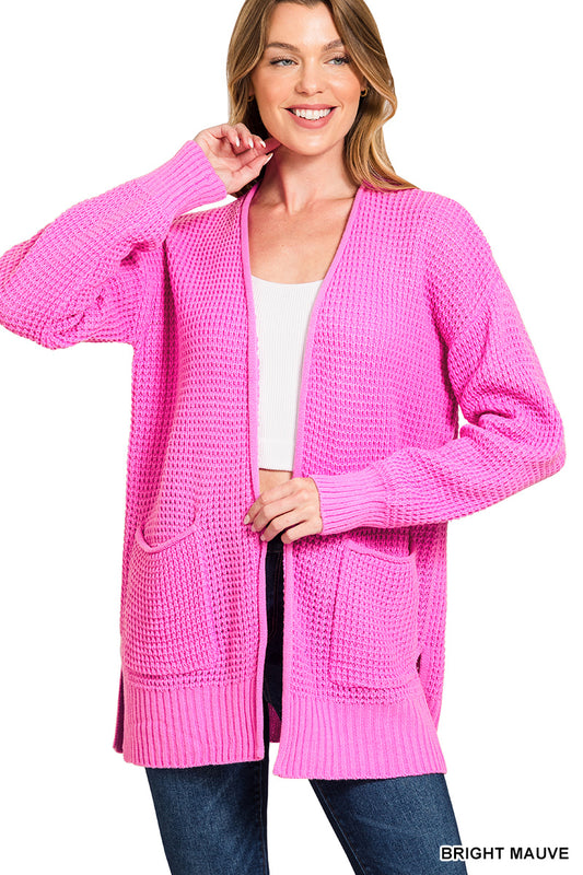 Bright Mauve Cardigan